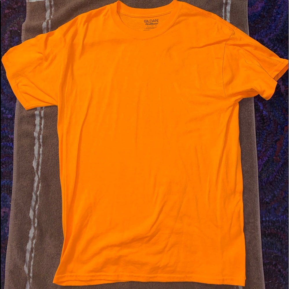 Orange short sleeve tee shirt